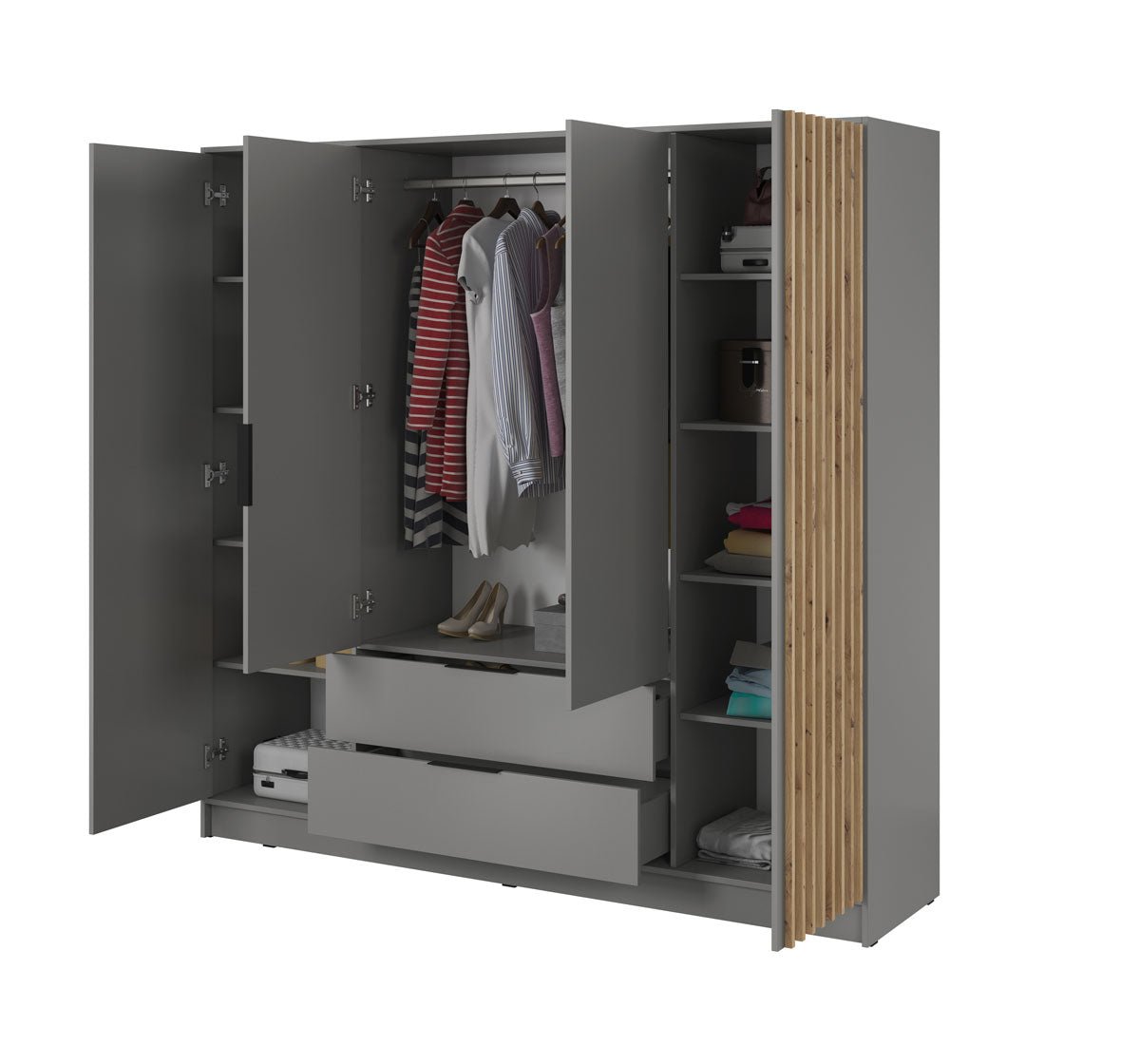 Designer Schrank Niro 206 cm - Luxusbetten24