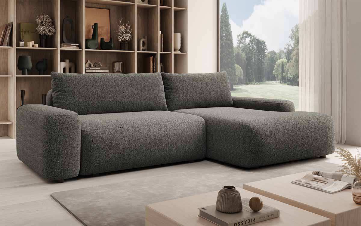 Designer Sofa Luma mit Stauraum und Schlaffunktion - Luxusbetten24