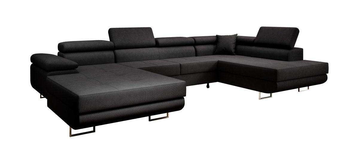 Designer Sofa Matera mit Schlaf - und Klappfunktion (Stoff) - Luxusbetten24