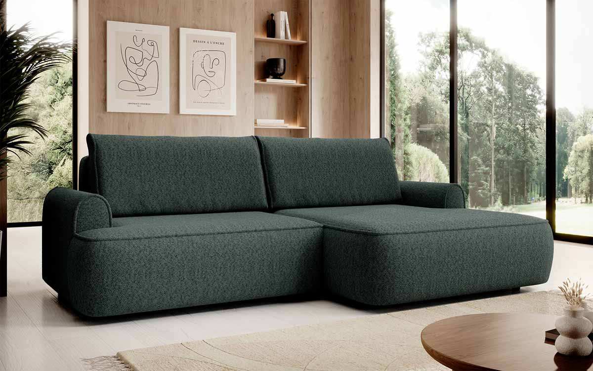 Designer Sofa Onelio mit Stauraum und Schlaffunktion - Luxusbetten24