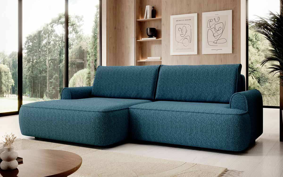 Designer Sofa Onelio mit Stauraum und Schlaffunktion - Luxusbetten24