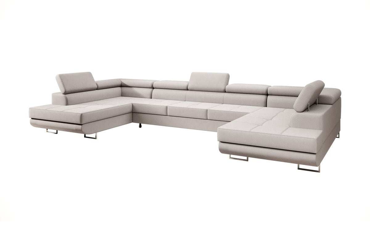 Designer Sofa Taormina mit Schlaf- und Klappfunktion (Samt) - Luxusbetten24