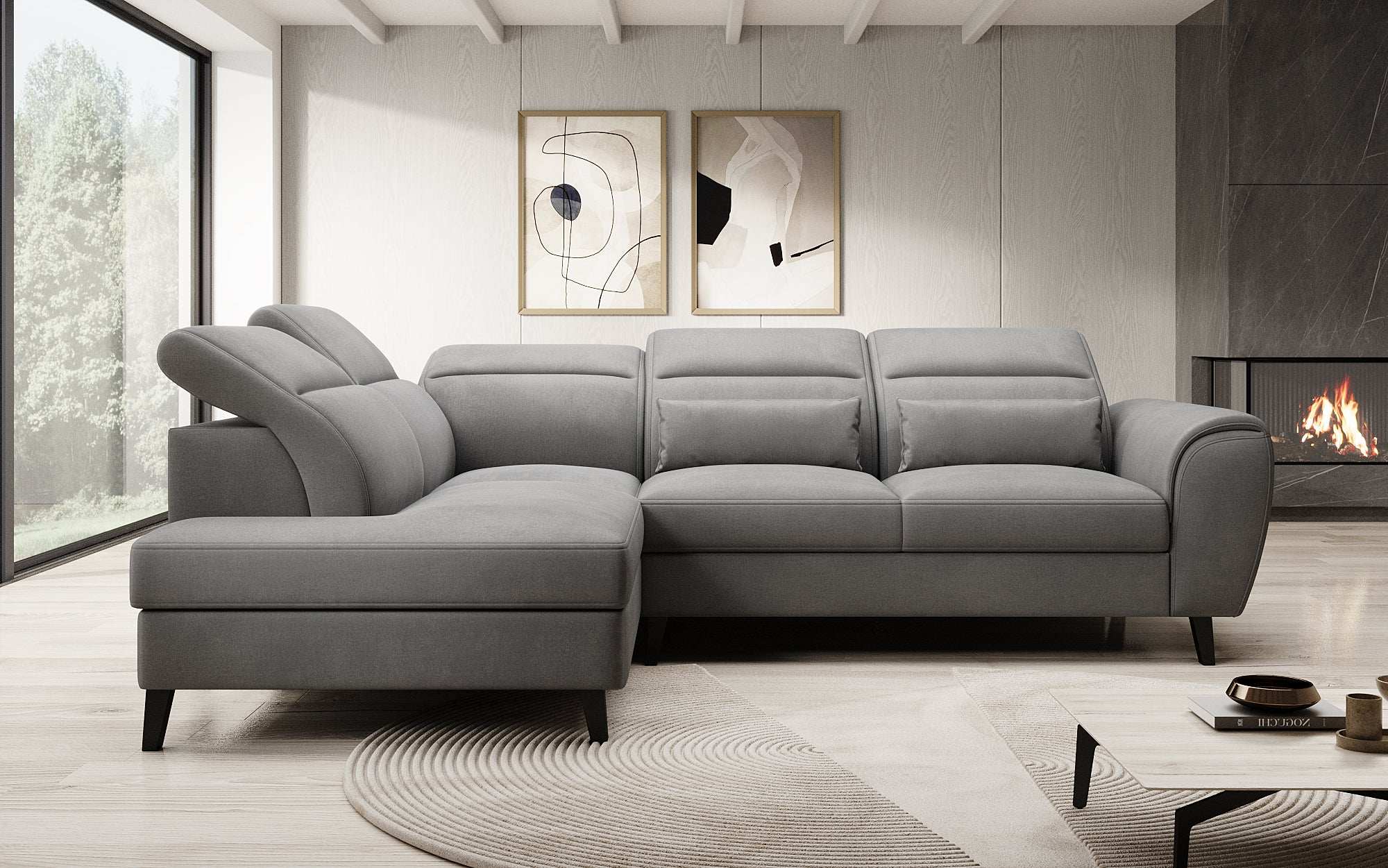 Designer Sofa Nobile mit verstellbarer Rückenlehne