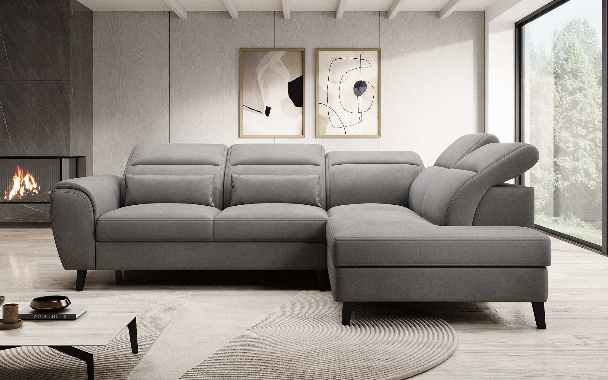 Designer Sofa Nobile mit verstellbarer Rückenlehne