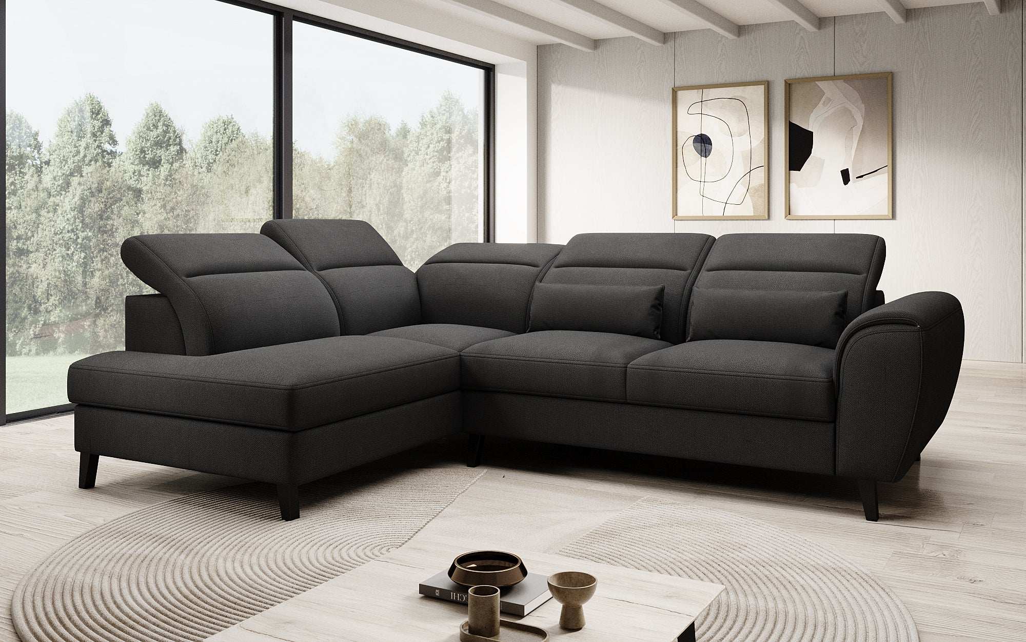 Designer Sofa Nobile mit verstellbarer Rückenlehne