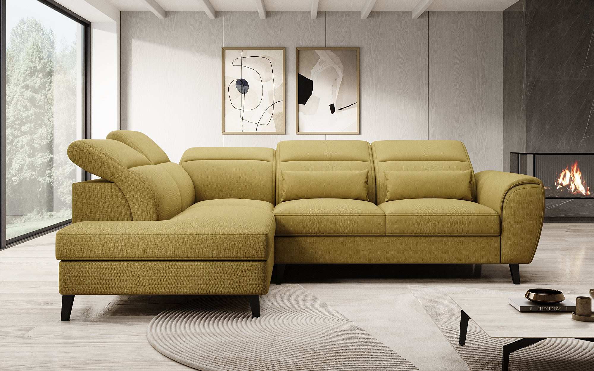 Designer Sofa Nobile mit verstellbarer Rückenlehne