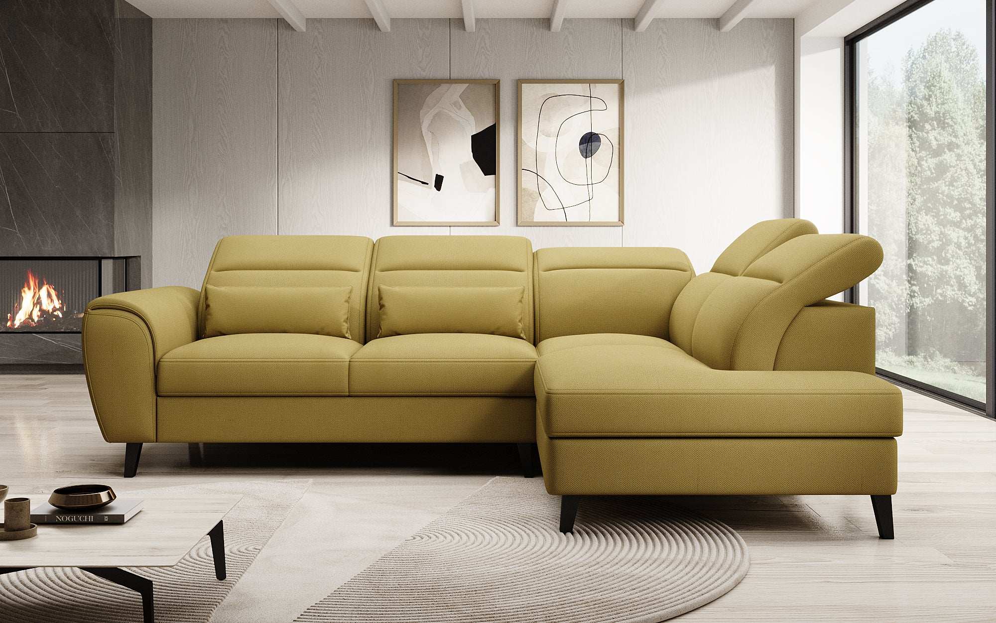 Designer Sofa Nobile mit verstellbarer Rückenlehne