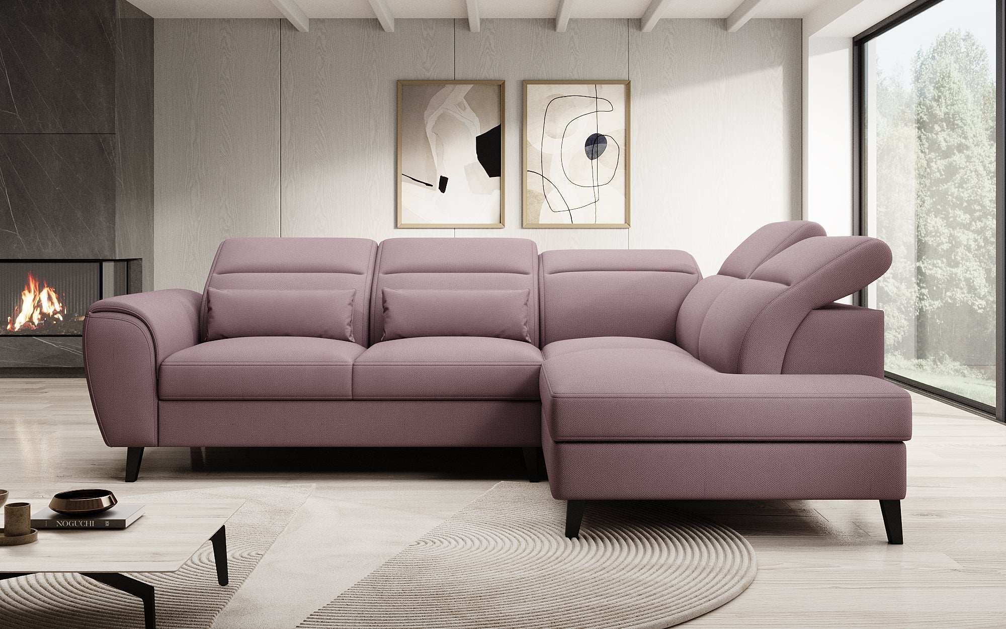 Designer Sofa Nobile mit verstellbarer Rückenlehne