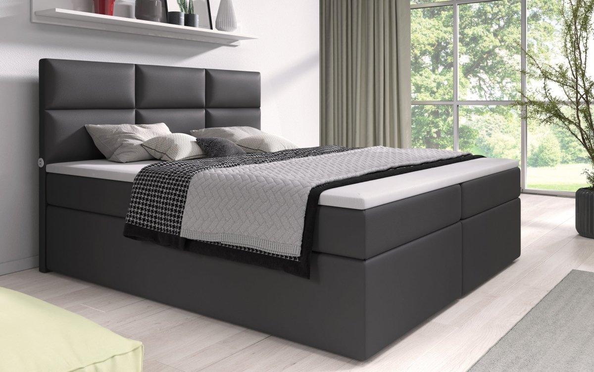 Boxspringbett Carre mit USB-Anschluss - Luxusbetten24