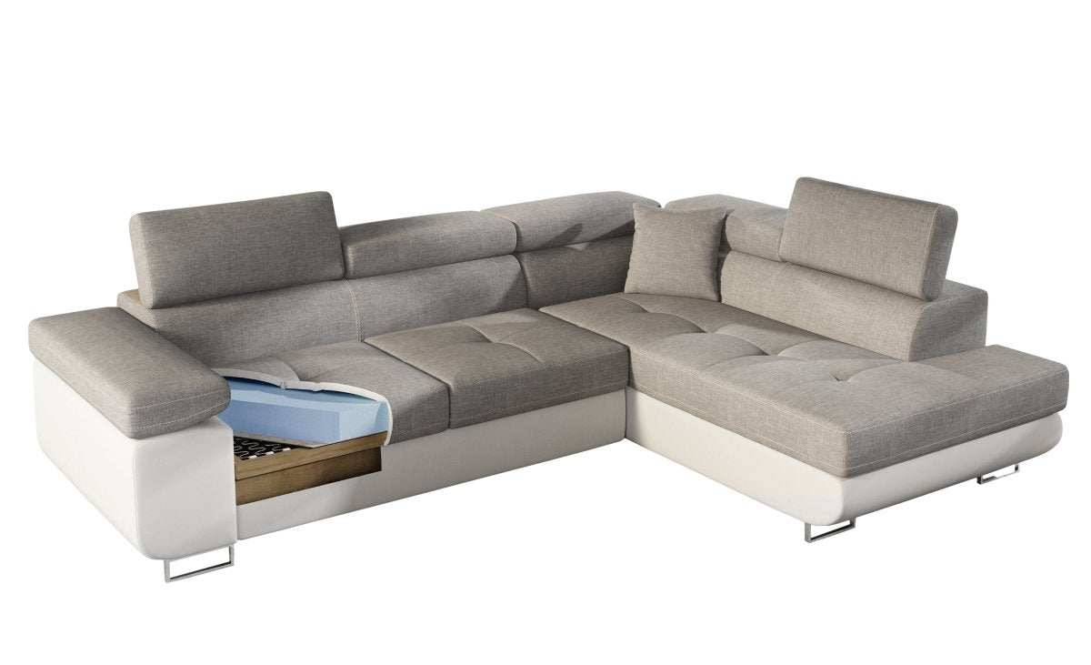 Designer Sofa Anton mit Schlaf- und Klappfunktion - Luxusbetten24