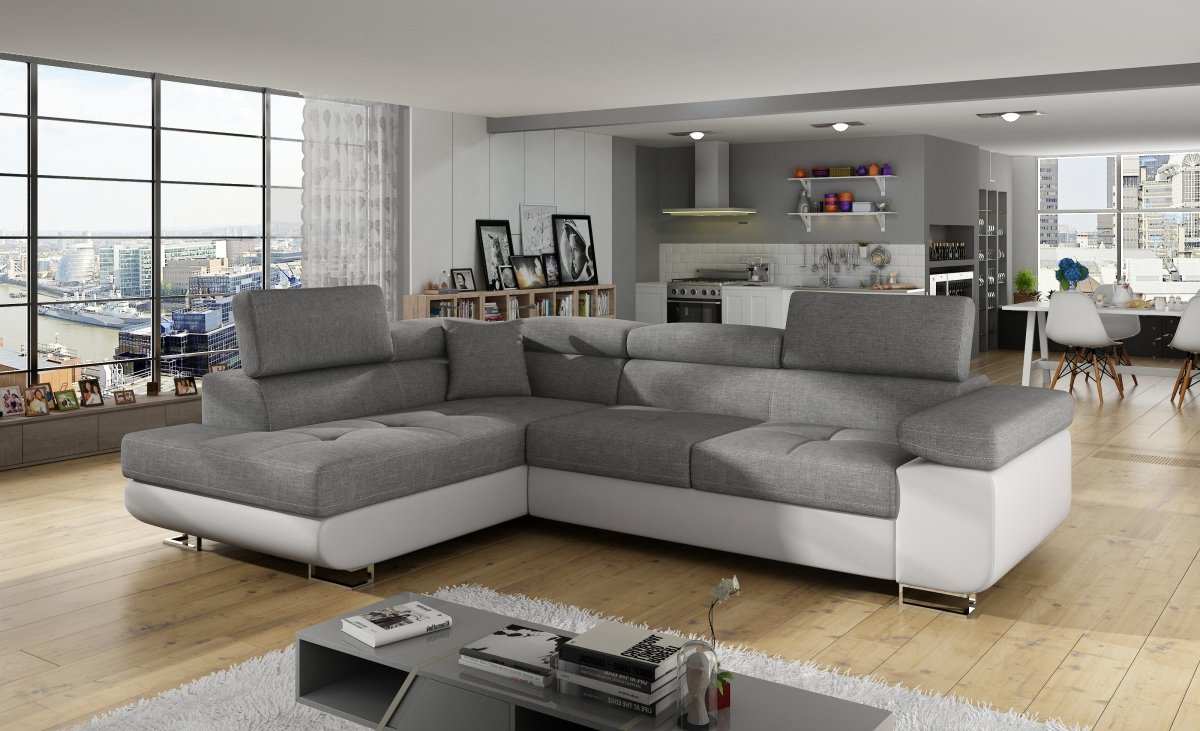 Designer Sofa Anton mit Schlaf- und Klappfunktion - Luxusbetten24