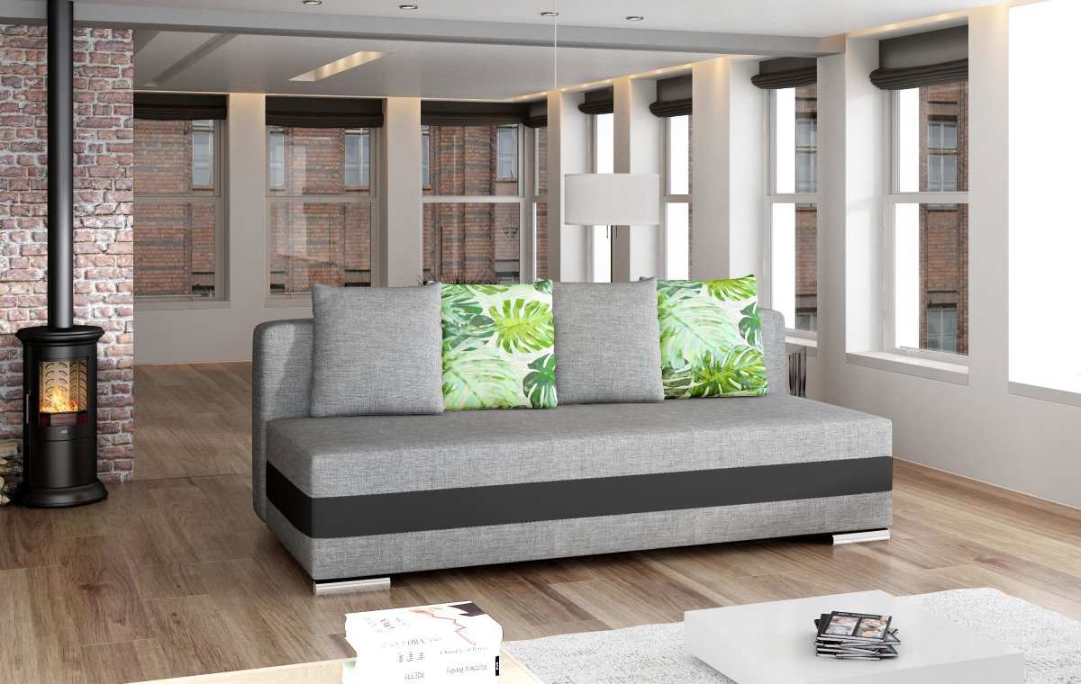 Designer Sofa Calia mit Schlaffunktion und Stauraum - Luxusbetten24