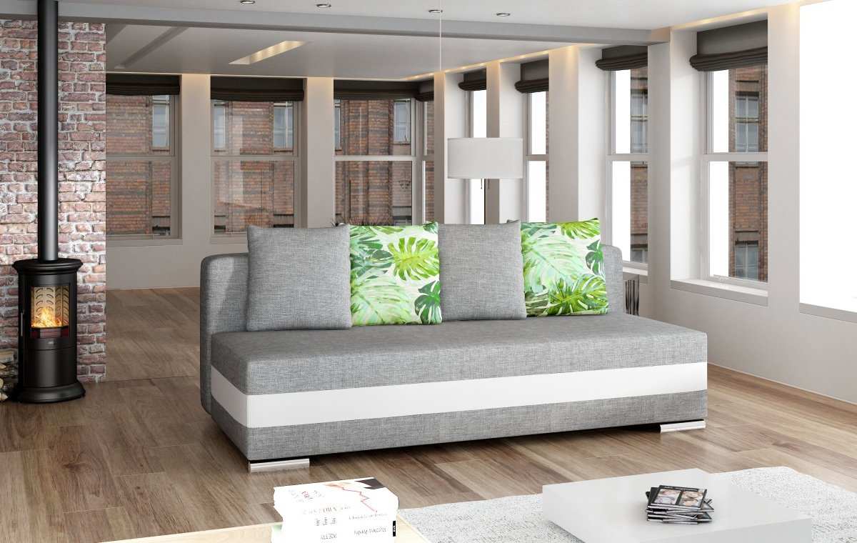 Designer Sofa Calia mit Schlaffunktion und Stauraum - Luxusbetten24