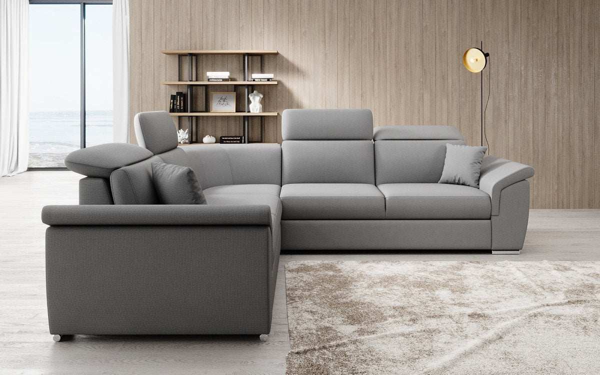 Designer Sofa Fernando mit Schlaffunktion und Stauraum - Luxusbetten24