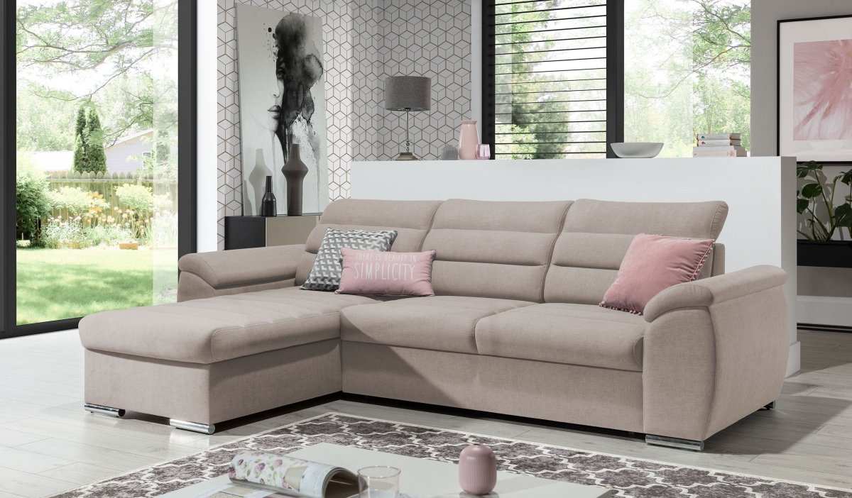 Designer Sofa Lima mit Schlaf- und Klappfunktion - Luxusbetten24