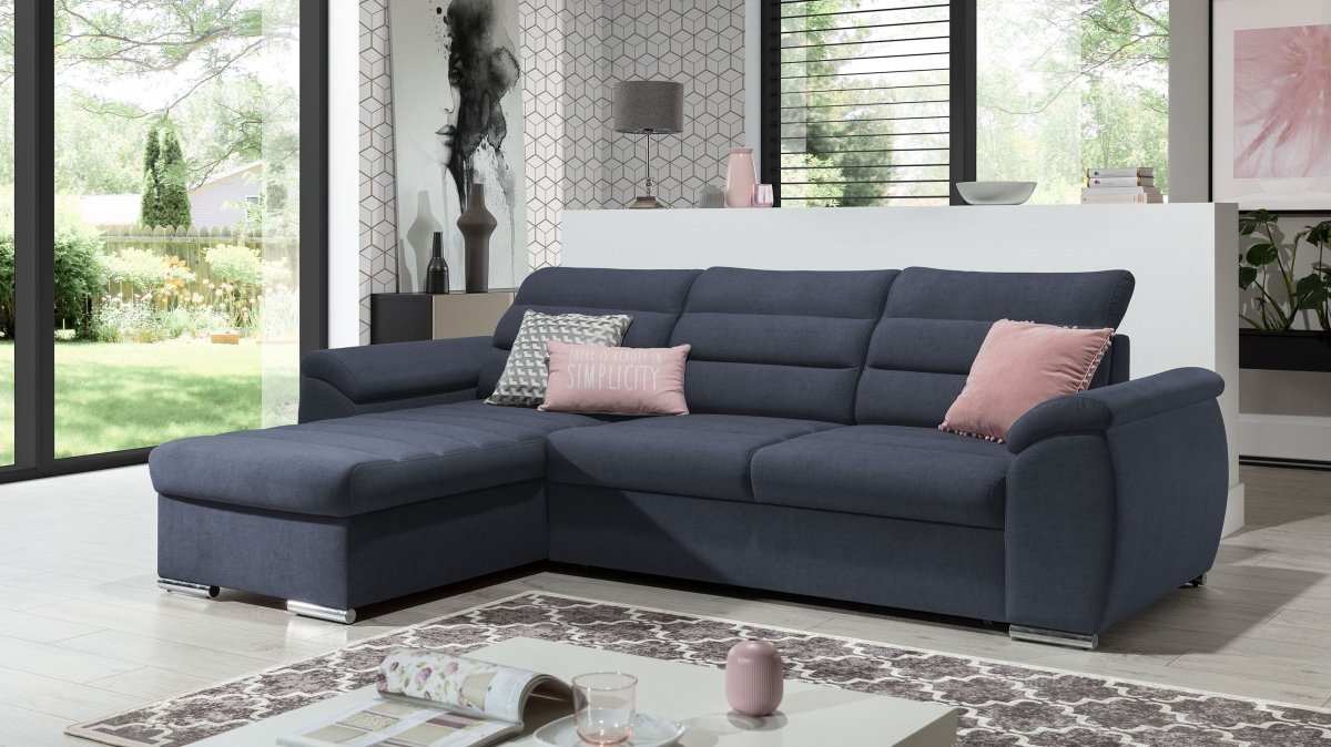 Designer Sofa Lima mit Schlaf- und Klappfunktion - Luxusbetten24