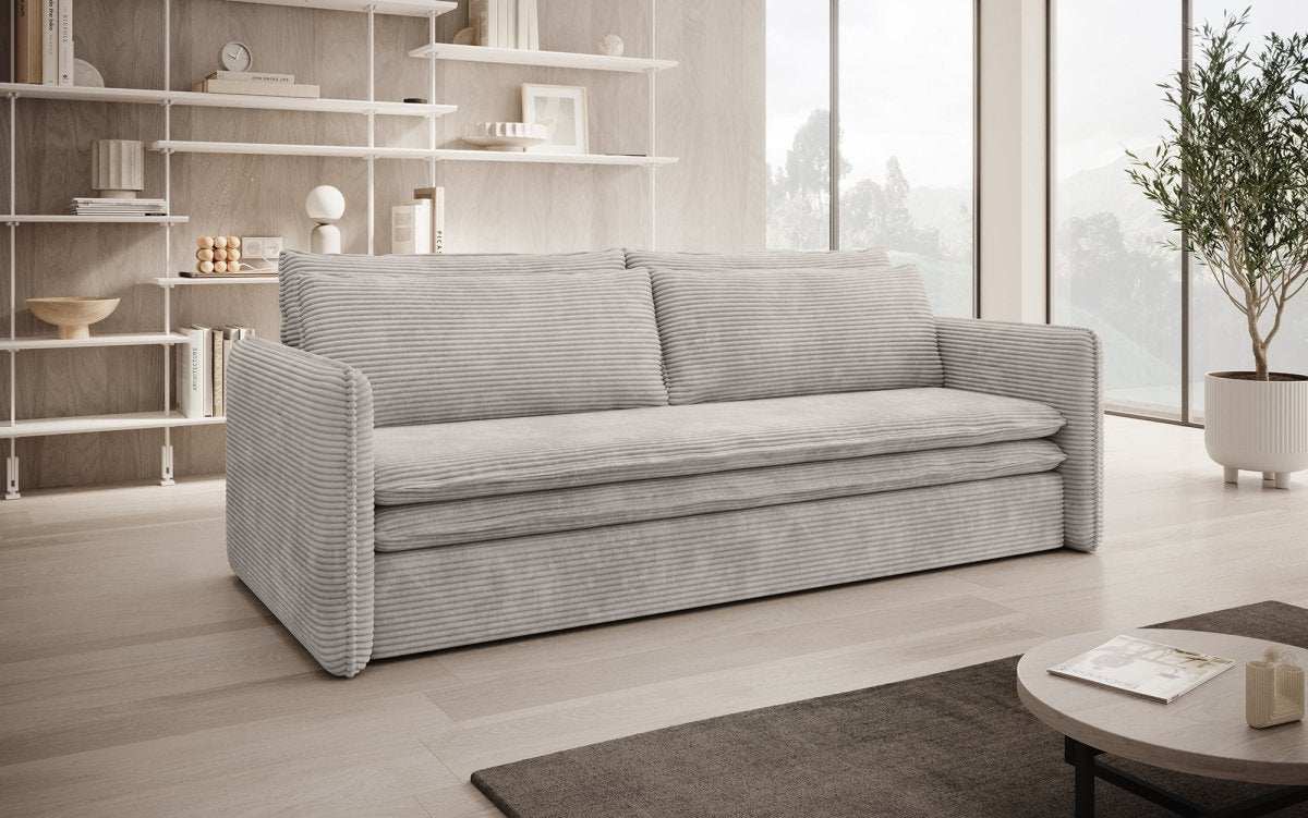 Designer Sofa Tilo Slim mit Schlaf- und Klappfunktion - Luxusbetten24