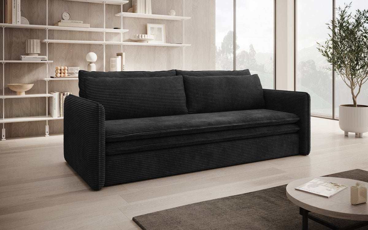 Designer Sofa Tilo Slim mit Schlaf- und Klappfunktion - Luxusbetten24