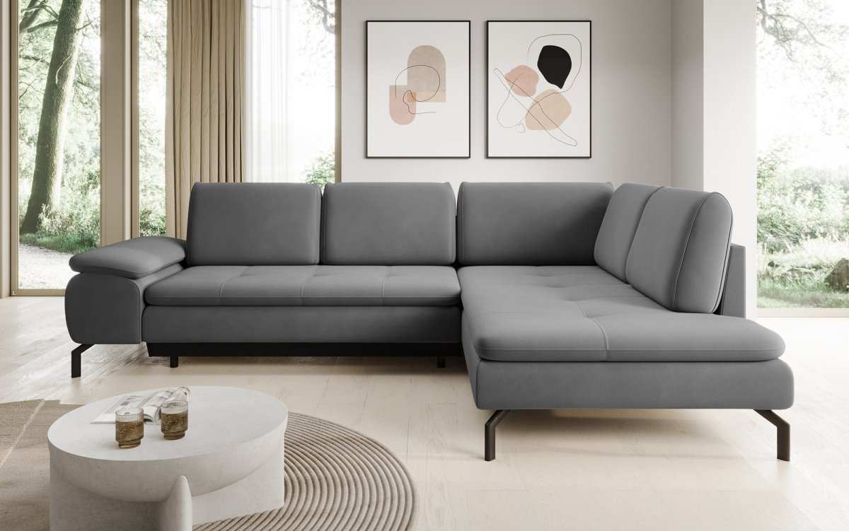 Designer Sofa Verila L mit Schlaf- und Klappfunktion - Luxusbetten24