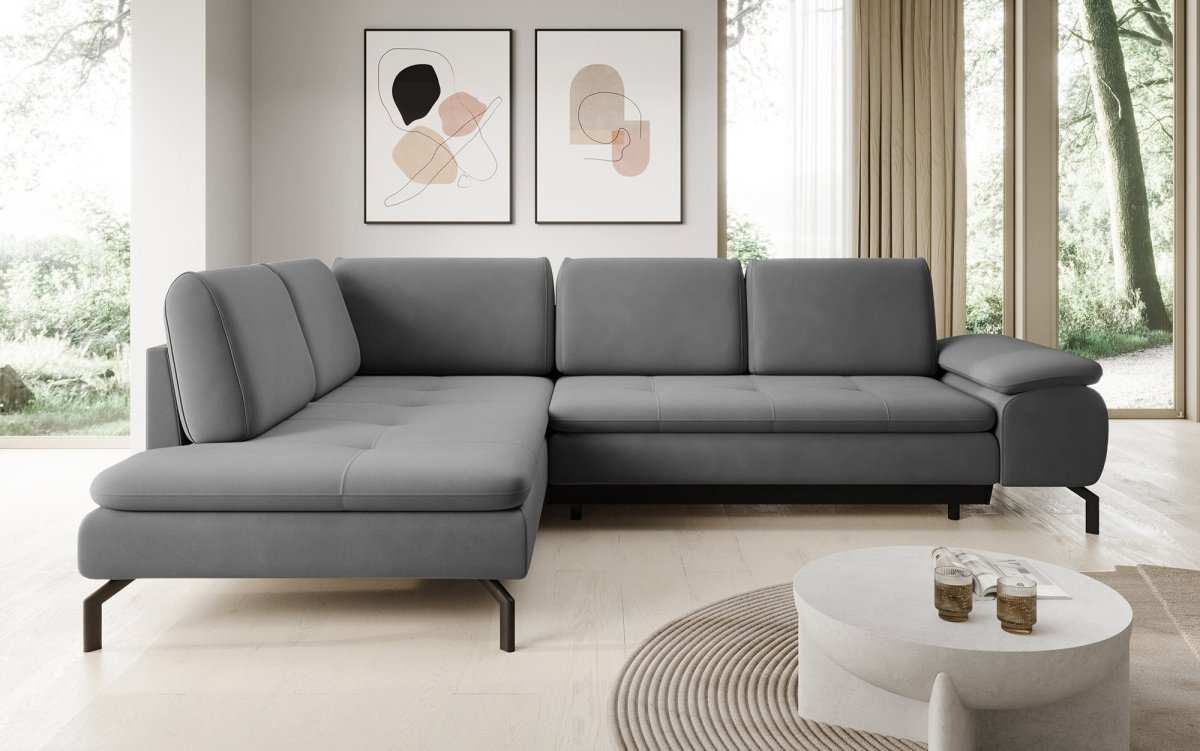 Designer Sofa Verila L mit Schlaf- und Klappfunktion - Luxusbetten24