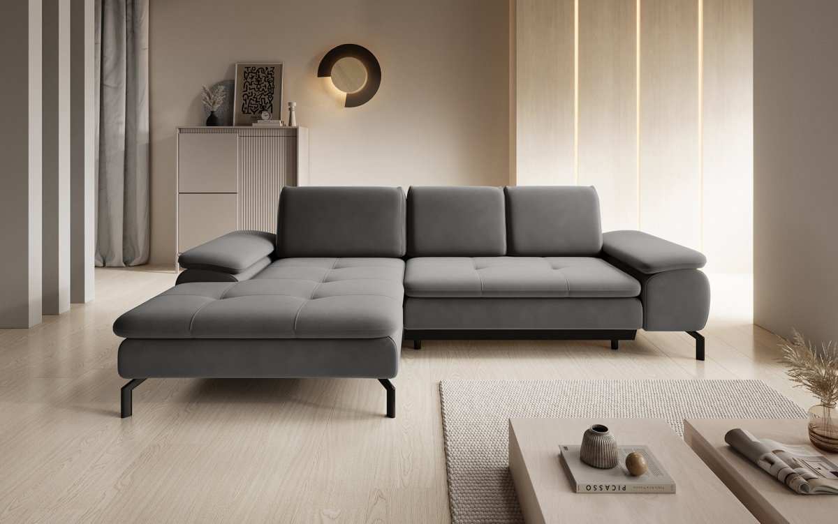 Designer Sofa Verila Mini mit Schlaf- und Klappfunktion - Luxusbetten24